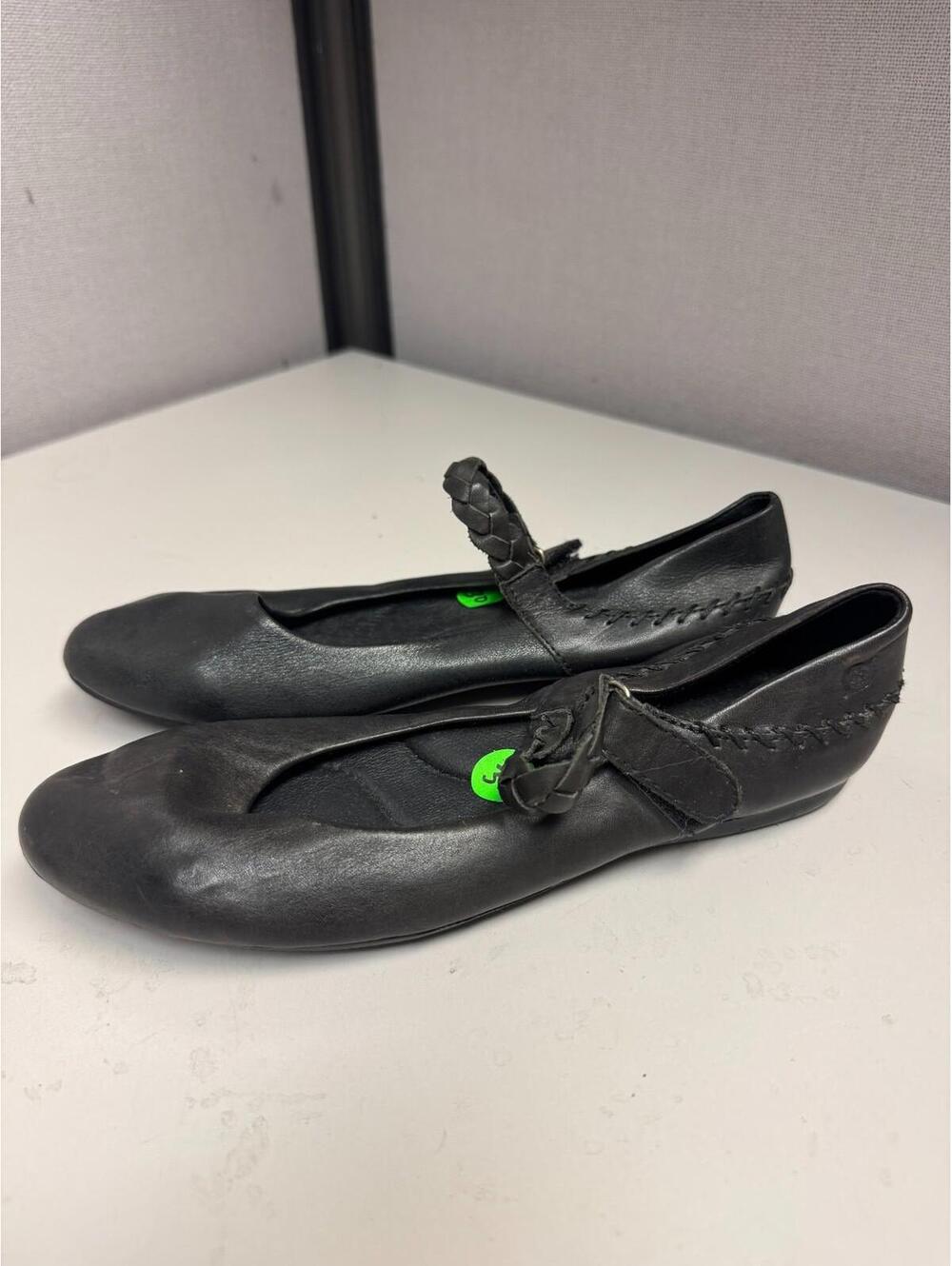 BORN Women's Black Leather Mary Jane Slip On Size 6